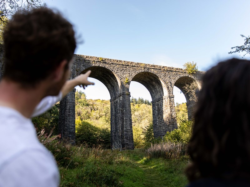 Stepping stones outside Ogmore Castle