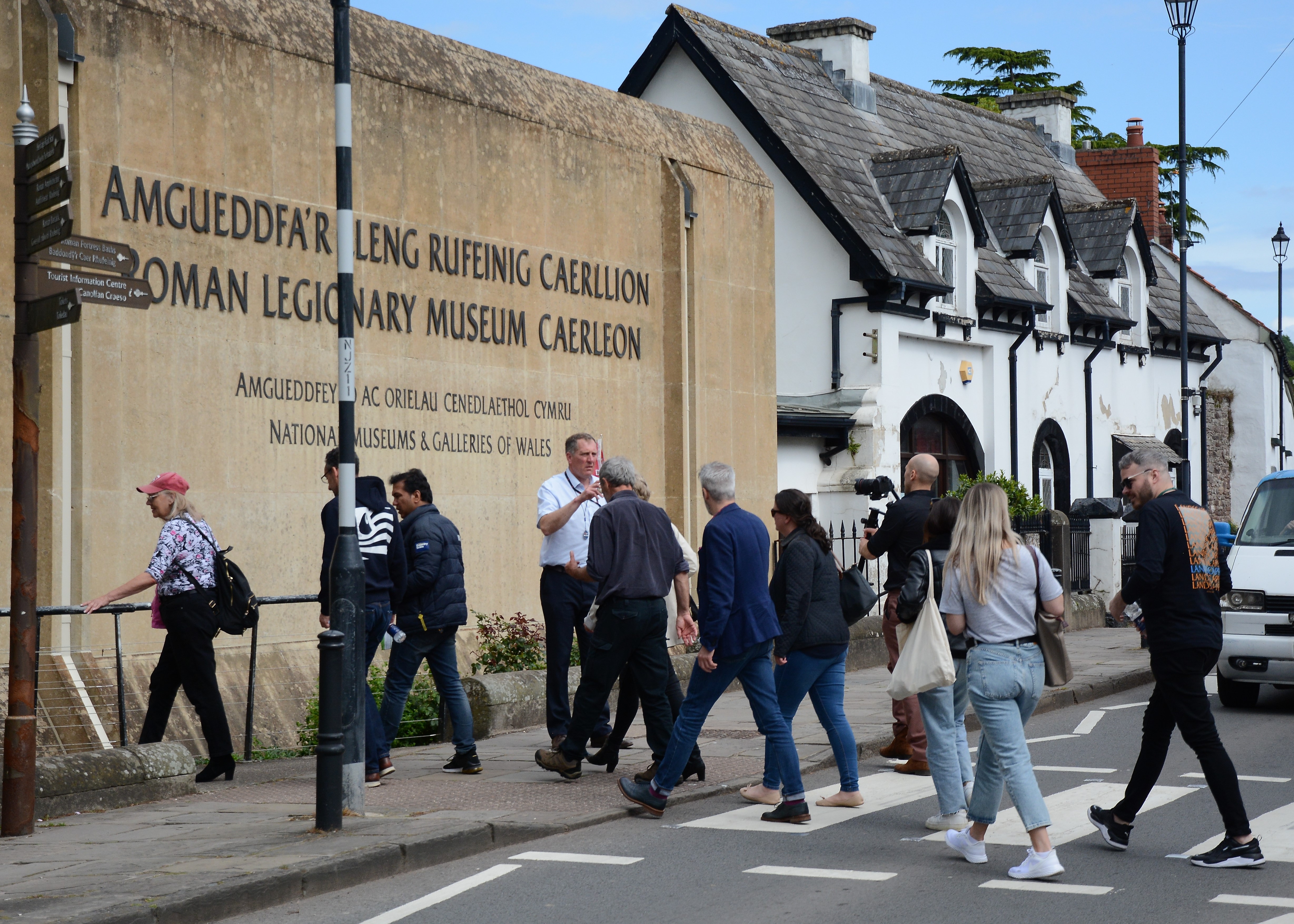 Fam visit in Caerleon